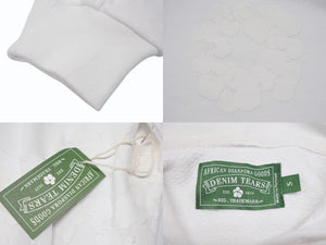 新品未使用 DENIM TEARS デニムティアーズ MONO ALL OVER WREATH パーカー 95B700A0 サイズS 24SS ホワイト 総柄 中古 4b004845