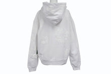Load image into Gallery viewer, 新品未使用 DENIM TEARS デニムティアーズ MONO ALL OVER WREATH パーカー 95B700A0 サイズS 24SS ホワイト 総柄 中古 4b004846