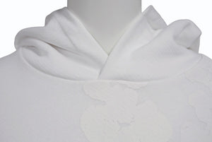 新品未使用 DENIM TEARS デニムティアーズ MONO ALL OVER WREATH パーカー 95B700A0 サイズS 24SS ホワイト 総柄 中古 4b004846