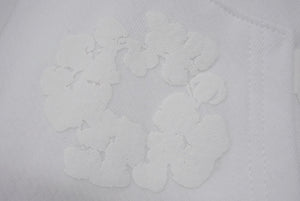 新品未使用 DENIM TEARS デニムティアーズ MONO ALL OVER WREATH パーカー 95B700A0 サイズS 24SS ホワイト 総柄 中古 4b004846