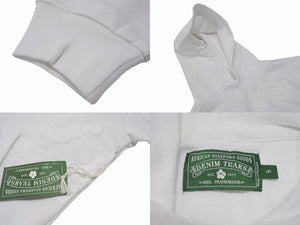 新品未使用 DENIM TEARS デニムティアーズ MONO ALL OVER WREATH パーカー 95B700A0 サイズS 24SS ホワイト 総柄 中古 4b004846
