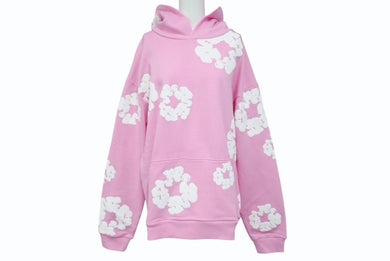新品未使用 DENIM TEARS デニムティアーズ THE COTTON WREATH コットンリース フーディー サイズL ライトピンク 中古 4b004847