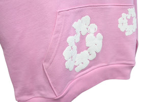 新品未使用 DENIM TEARS デニムティアーズ THE COTTON WREATH コットンリース フーディー サイズL ライトピンク 中古 4b004847