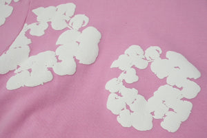 新品未使用 DENIM TEARS デニムティアーズ THE COTTON WREATH コットンリース フーディー サイズL ライトピンク 中古 4b004847