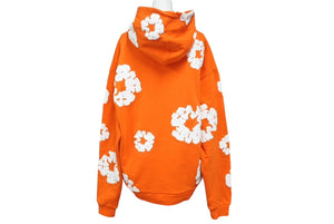 新品未使用 DENIM TEARS デニムティアーズ THE COTTON WREATH コットンリース フーディー 0F28883E サイズXL オレンジ 中古 4b004848