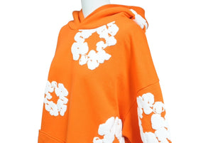 新品未使用 DENIM TEARS デニムティアーズ THE COTTON WREATH コットンリース フーディー 0F28883E サイズXL オレンジ 中古 4b004848