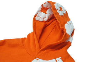 新品未使用 DENIM TEARS デニムティアーズ THE COTTON WREATH コットンリース フーディー 0F28883E サイズXL オレンジ 中古 4b004848