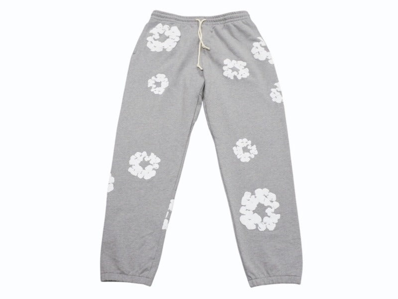 新品同様 DenimTears デニムティアーズ TheCottonWreathSweatpants ザコットンリーススウェットパンツ グレー ホワイト XXL 中古 4b004849