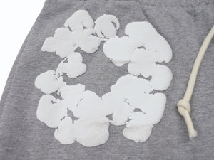 新品同様 DenimTears デニムティアーズ TheCottonWreathSweatpants ザコットンリーススウェットパンツ グレー ホワイト XXL 中古 4b004849