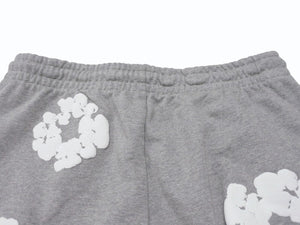 新品同様 DenimTears デニムティアーズ TheCottonWreathSweatpants ザコットンリーススウェットパンツ グレー ホワイト XXL 中古 4b004849
