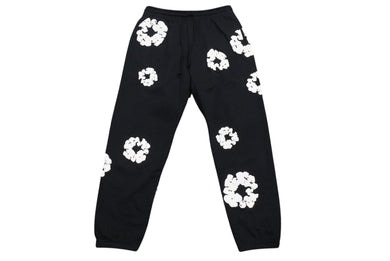新品未使用 DENIM TEARS デニムティアーズ THE COTTON WREATH コットンリース スウェットパンツ DT29834 サイズXXL ブラック 中古 4b004850