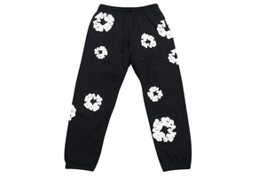 新品未使用 DENIM TEARS デニムティアーズ THE COTTON WREATH コットンリース スウェットパンツ DT29834 サイズXXL ブラック 中古 4b004850