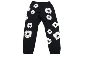 新品未使用 DENIM TEARS デニムティアーズ THE COTTON WREATH コットンリース スウェットパンツ DT29834 サイズXXL ブラック 中古 4b004850