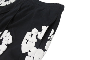 新品未使用 DENIM TEARS デニムティアーズ THE COTTON WREATH コットンリース スウェットパンツ DT29834 サイズXXL ブラック 中古 4b004850