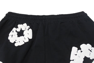 新品未使用 DENIM TEARS デニムティアーズ THE COTTON WREATH コットンリース スウェットパンツ DT29834 サイズXXL ブラック 中古 4b004850