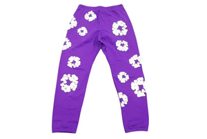 新品未使用 DENIM TEARS デニムティアーズ THE COTTON WREATH コットンリース スウェットパンツ DTSPP004 サイズXL パープル 中古 4b004851