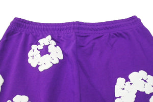 新品未使用 DENIM TEARS デニムティアーズ THE COTTON WREATH コットンリース スウェットパンツ DTSPP004 サイズXL パープル 中古 4b004851