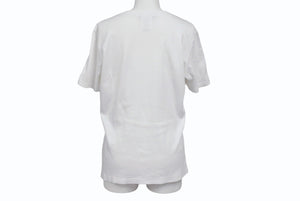 CHRISTIAN DIOR クリスチャンディオール Vネック半袖Ｔシャツ ガリアーノ期 4H16155950 ホワイト ブラック サイズ42 美品 中古 4b004856 