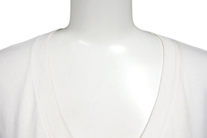 CHRISTIAN DIOR クリスチャンディオール Vネック半袖Ｔシャツ ガリアーノ期 4H16155950 ホワイト ブラック サイズ42 美品 中古 4b004856 
