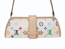 Load image into Gallery viewer, 新品同様 LOUIS VUITTON ルイヴィトン シャーリー 2WAYバッグ M40049 モノグラム マルチカラー ホワイト 村上隆 中古 4b004857