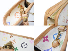 Load image into Gallery viewer, 新品同様 LOUIS VUITTON ルイヴィトン シャーリー 2WAYバッグ M40049 モノグラム マルチカラー ホワイト 村上隆 中古 4b004857