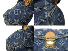 Load image into Gallery viewer, 極美品 LOUIS VUITTON ルイヴィトン ミニプリーティ ワンショルダーバッグ M95050 モノグラム デニム インディゴブルー 中古 4b004859