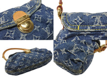 Load image into Gallery viewer, 極美品 LOUIS VUITTON ルイヴィトン ミニプリーティ ワンショルダーバッグ M95050 モノグラム デニム インディゴブルー 中古 4b004859