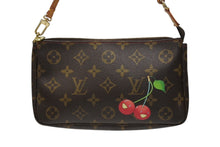 Load image into Gallery viewer, 極美品 LOUIS VUITTON ルイヴィトン モノグラム チェリー ポシェットアクセソワール アクセサリーポーチ 村上隆 M95008 中古 4b004860