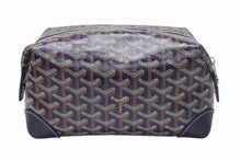 Load image into Gallery viewer, 新品同様 GOYARD ゴヤール BOWLIN25 ボウリング25トイレタリーバッグ ポーチ クラッチバッグ セカンドバッグ ネイビー 中古 4b004862