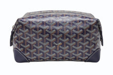 Load image into Gallery viewer, 新品同様 GOYARD ゴヤール BOWLIN25 ボウリング25トイレタリーバッグ ポーチ クラッチバッグ セカンドバッグ ネイビー 中古 4b004862