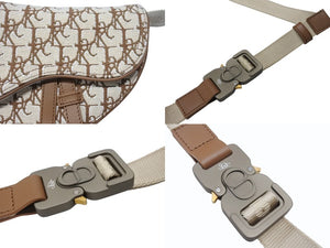 極美品 Christian Dior クリスチャンディオール × CACTUS JACK サドル ショルダーバッグ 11-BO-1221 オブリーク TRAVIS SCOTT 中古 4b004866