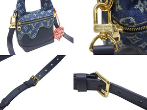 新品同様品 LOUISVUITTON ルイヴィトン NIGO ジャパニーズクルーザー ハンドバッグ M45970 デニム トリヨン インディゴ 中古 4b004867