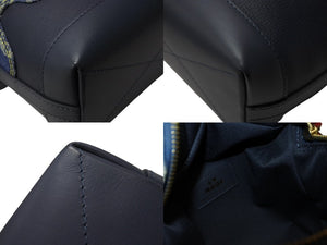 新品同様品 LOUISVUITTON ルイヴィトン NIGO ジャパニーズクルーザー ハンドバッグ M45970 デニム トリヨン インディゴ 中古 4b004867