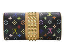 画像をギャラリービューアに読み込む, LOUIS VUITTON ルイヴィトン ポシェット コートニー クラッチバッグ M45640 モノグラム マルチカラー ブラック 村上隆 美品 中古 4b004868
