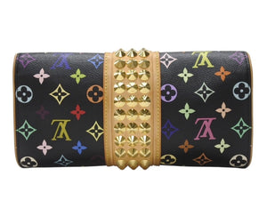 LOUIS VUITTON ルイヴィトン ポシェット コートニー クラッチバッグ M45640 モノグラム マルチカラー ブラック 村上隆 美品 中古 4b004868