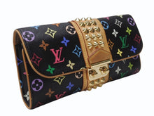 画像をギャラリービューアに読み込む, LOUIS VUITTON ルイヴィトン ポシェット コートニー クラッチバッグ M45640 モノグラム マルチカラー ブラック 村上隆 美品 中古 4b004868