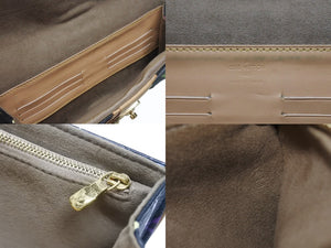 LOUIS VUITTON ルイヴィトン ポシェット コートニー クラッチバッグ M45640 モノグラム マルチカラー ブラック 村上隆 美品 中古 4b004868