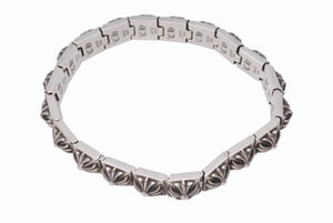 CHROME HEARTS クロムハーツ PYRAMID PLS LNK 3/8 ピラミッド プラスリンク ブレスレット 重量約71.1g 19リンク シルバー925 美品 中古 4b004873