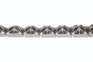 CHROME HEARTS クロムハーツ PYRAMID PLS LNK 3/8 ピラミッド プラスリンク ブレスレット 重量約71.1g 19リンク シルバー925 美品 中古 4b004873