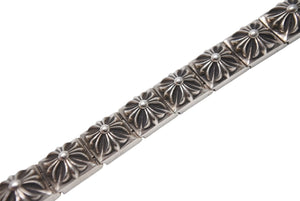 CHROME HEARTS クロムハーツ PYRAMID PLS LNK 3/8 ピラミッド プラスリンク ブレスレット 重量約71.1g 19リンク シルバー925 美品 中古 4b004873