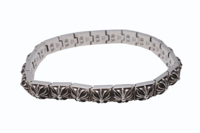 CHROME HEARTS クロムハーツ PYRAMID PLS LNK 3/8 ピラミッド プラスリンク ブレスレット 重量約78.1g 21リンク 美品 中古 4b004874