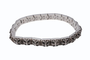 CHROME HEARTS クロムハーツ PYRAMID PLS LNK 3/8 ピラミッド プラスリンク ブレスレット 重量約78.1g 21リンク 美品 中古 4b004874