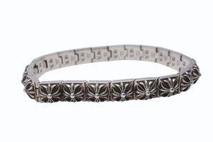 CHROME HEARTS クロムハーツ PYRAMID PLS LNK 3/8 ピラミッド プラスリンク ブレスレット 重量約78.1g 21リンク 美品 中古 4b004874