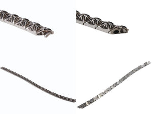 CHROME HEARTS クロムハーツ PYRAMID PLS LNK 3/8 ピラミッド プラスリンク ブレスレット 重量約78.1g 21リンク 美品 中古 4b004874