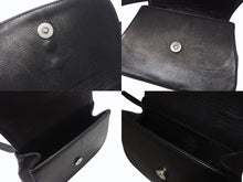 画像をギャラリービューアに読み込む, 極美品 CHROME HEARTS クロムハーツ TEENER 2WAYバッグ ダガー装飾 スクロールラベルロゴ クロスボール レザー ブラック 中古 4b004877