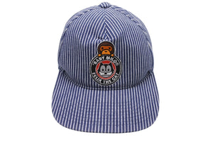同様に A BATHING APE アベイシングエイプ × FELIX フェリックス スナップ バックキャップ 002CPC231931X サイズF デニム 中古 4b004880 