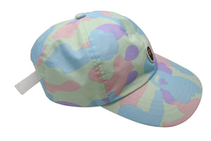 A BATHING APE アベイシングエイプ スナップ バックキャップ 001CPF302504X サイズF マルチカラー カモフラ柄 美品 中古 4b004881 