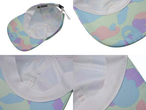 A BATHING APE アベイシングエイプ スナップ バックキャップ 001CPF302504X サイズF マルチカラー カモフラ柄 美品 中古 4b004881 