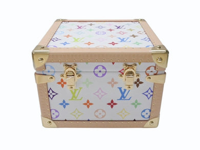 未使用 ルイヴィトン モノグラム LV×TM マルピラミッド トランクケース M13126 ルイ マルチカラー 村上隆 中古 4b004882 