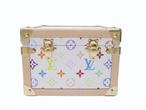 未使用 ルイヴィトン モノグラム LV×TM マルピラミッド トランクケース M13126 ルイ マルチカラー 村上隆 中古 4b004882 
